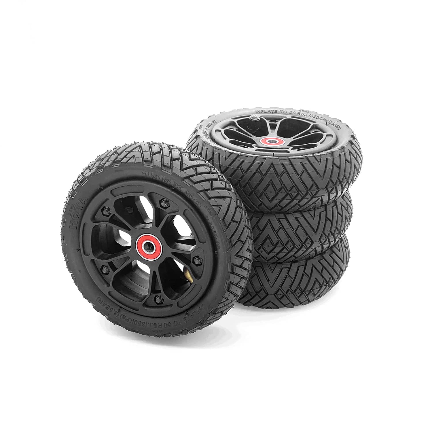155mm Pneumatic Tire Set for Hurricane Belt / Rover - Image 2