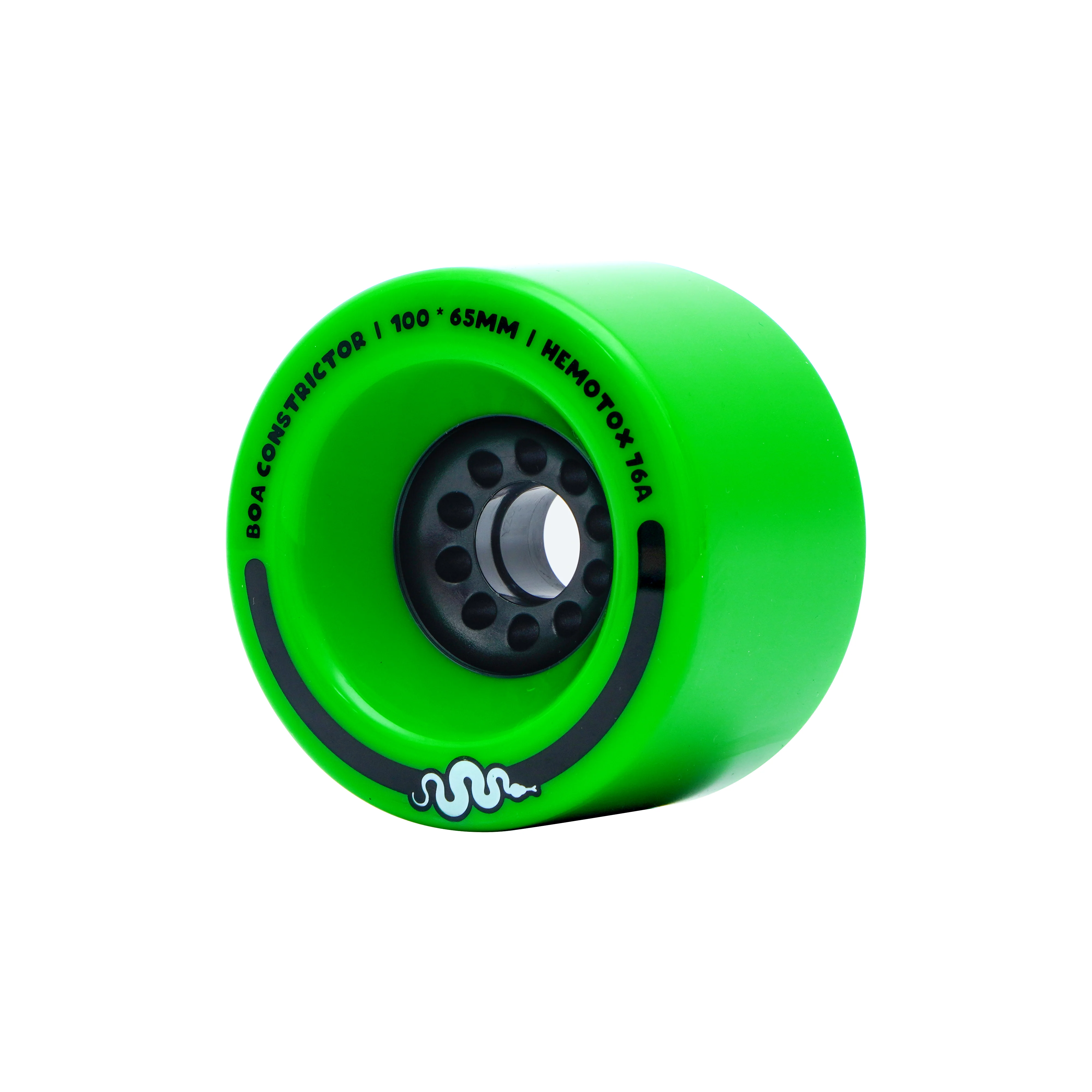 Boa Constrictor 100mm Longboard Wheels – Jungle Green – Ultra Soft 76a - Image 3