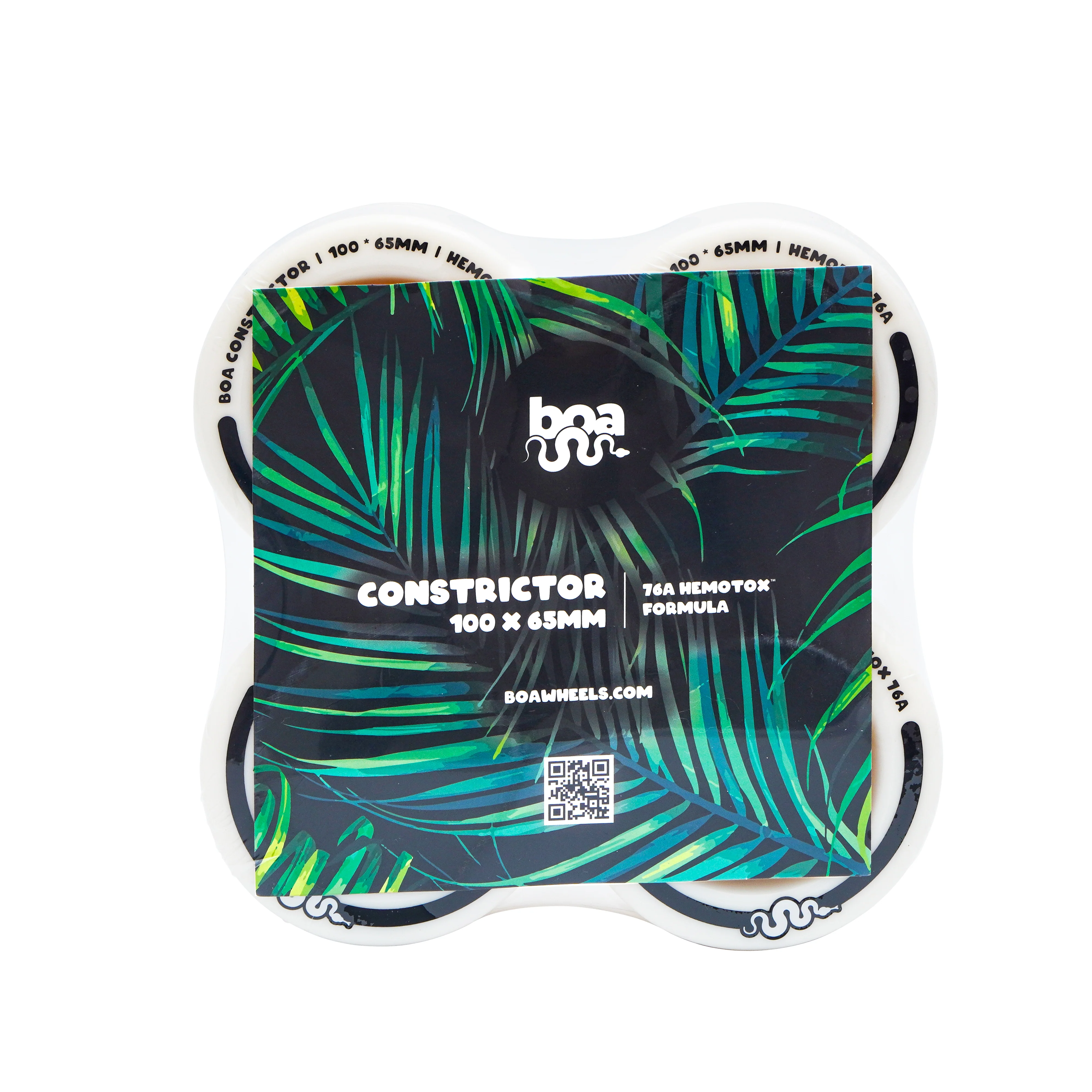 Boa Constrictor 100mm Longboards Wheels β White β Ultra Soft 76a - Image 5