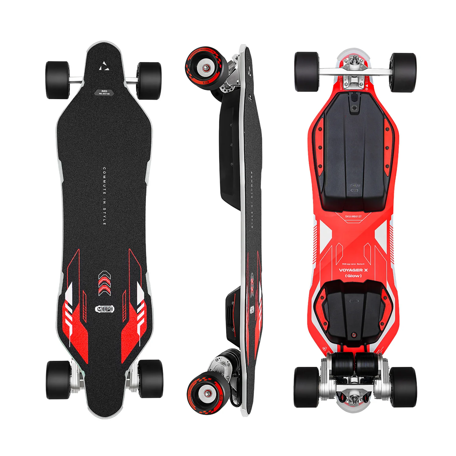 Meepo Voyager X + Free Cyclone 107s Rubber Wheels - Image 16