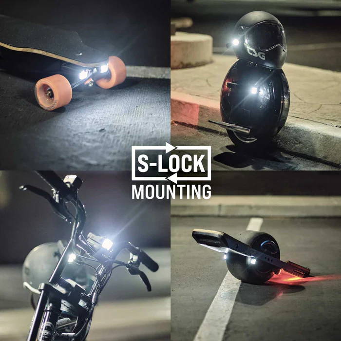 Shredlights SL-300+ Headlights & SL-R1+ Brake Lights Skateboard Bundle - Image 9