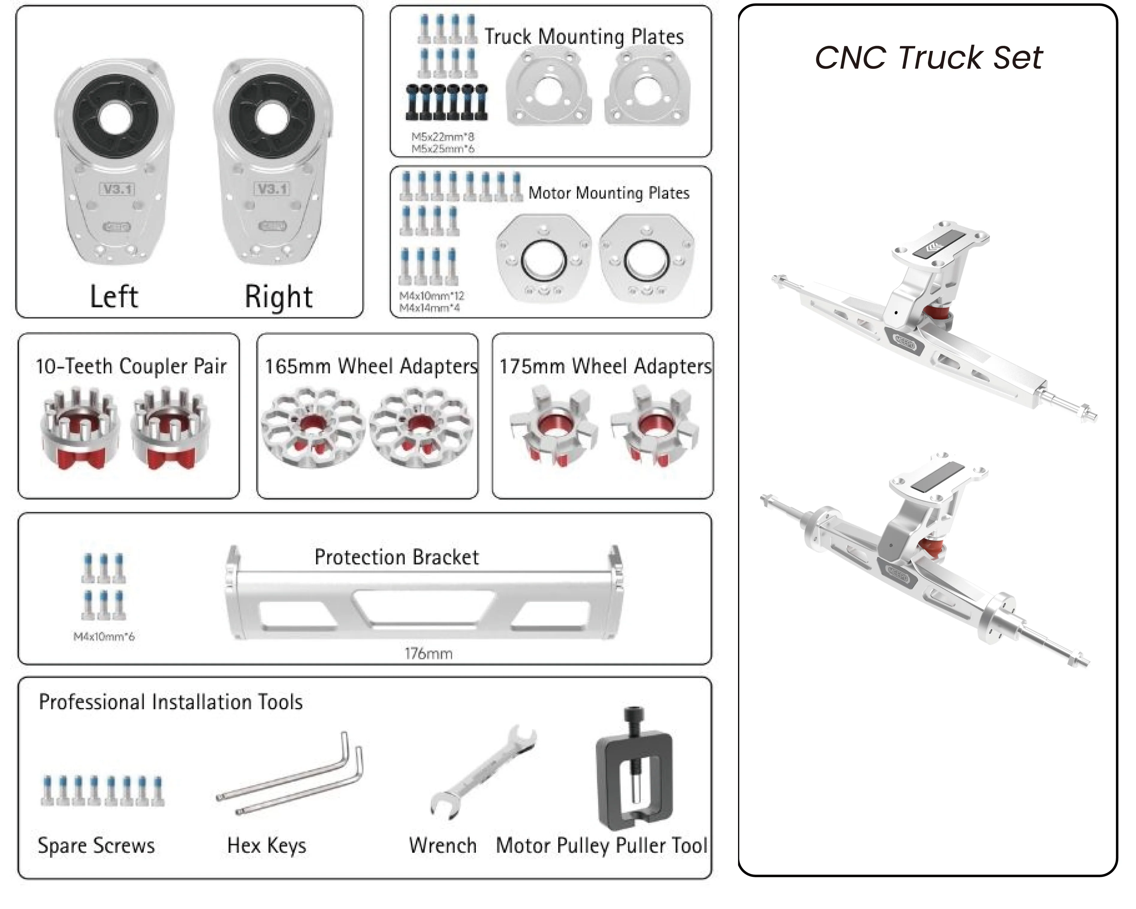 V3.1 Gear Drive Kit for Hurricane Series - Image 3